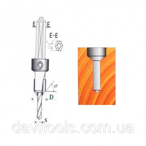 Зенкер Vatzo 07-020 d10 D2 z2
