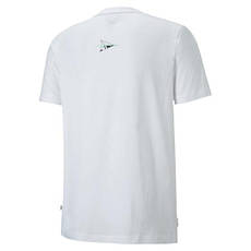 Футболка спортивна чоловіча Puma MAPM GRAPHIC TEE 2 білий, фото 3