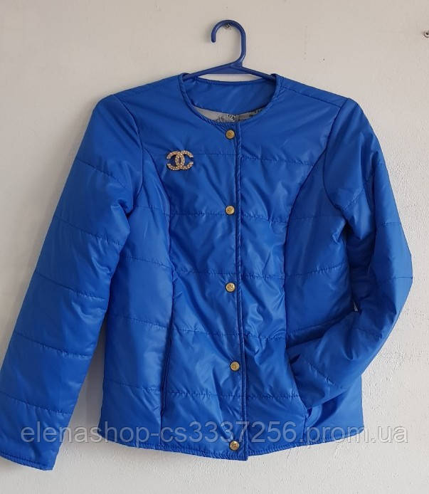 Куртка жіноча Шанель синя р 42, 44