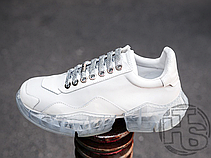 Жіночі кросівки Jimmy Choo Diamond/F White Calf Leather with Patent Low Top Trainers, фото 6