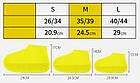 Водонепроникні чохли для взуття від дощу та бруду Dry Shoes силіконові прозорі, фото 3