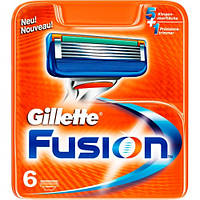 Сменные кассеты / катриджы Gillette Fusion, на 5 лезвий. (6шт) Оригинал