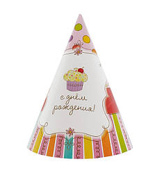 Ковпачки паперові "Кексик" 16 см, картон високої якості, Польща