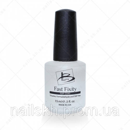 Blaze Nails Fast Fixity - Быстросохнущее финишное покрытие 15 мл - фото 2 - id-p86612070