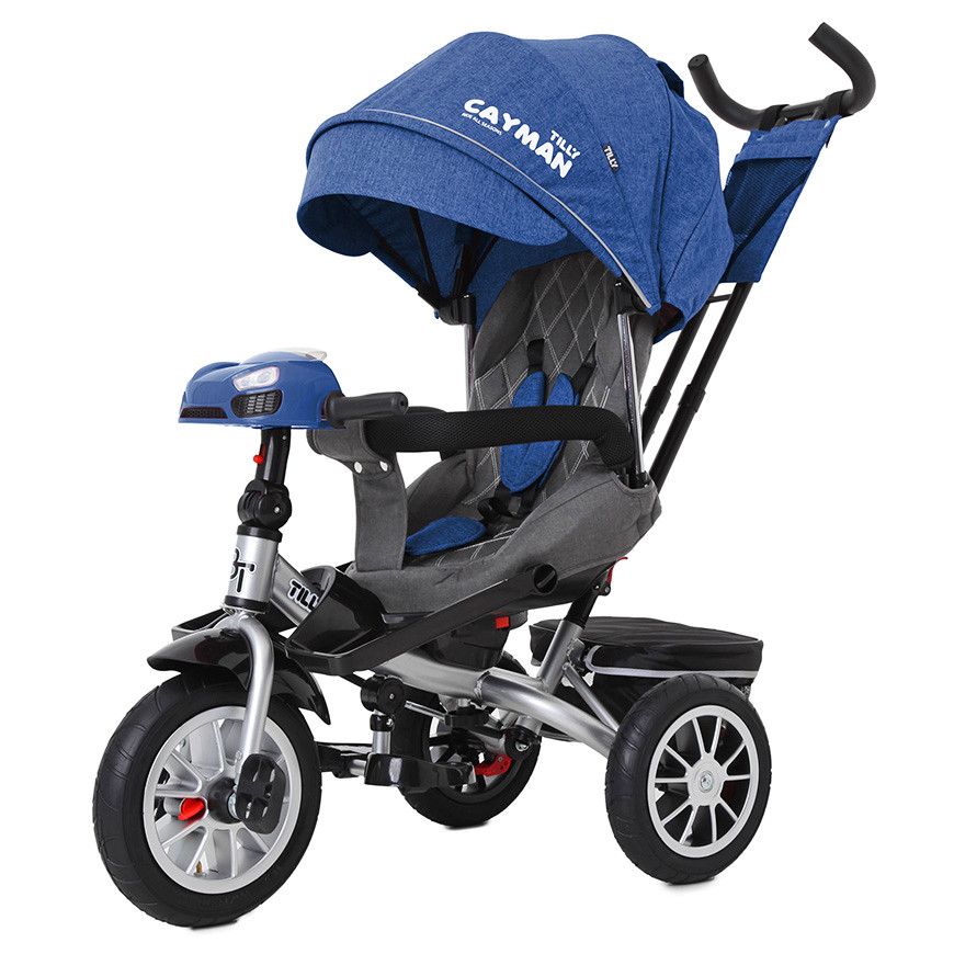 Дитячий триколісний велосипед Cayman, Tilly (T-381/4), колір Blue (синій в льне)