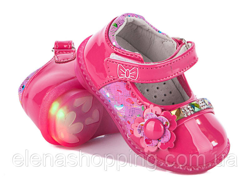 Яскраві туфельки для дівчинки р 21-23 (код 0967-00)