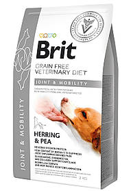 Brit Veterinary Diet MOBILITY беззерновий корм для собак для суглобів СЕЛЬДЬ і ГОРОХ, 2 кг