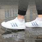 Водонепроникні чохли для взуття від дощу та бруду Dry Shoes силіконові прозорі, фото 7