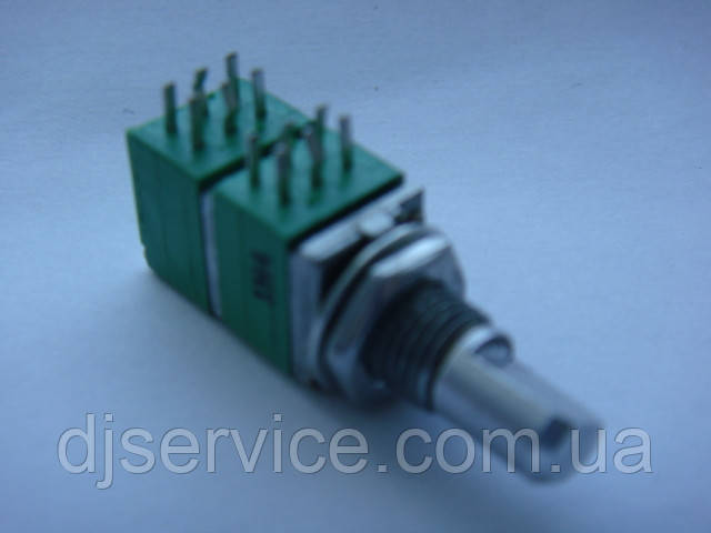 Потенціометр ALPHA B100K (100k) 15mm для пультів, процесорів, фото 1