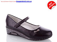 Туфли для девочки черные р 33-21см(код 4089-00)