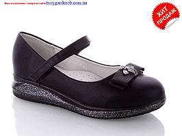 Туфлі для дівчинки чорні р 32-34 (код 3253-00)