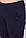 Штани жіночі тонкі зі стразами на кишенях ТЕМНО-СИНІЙ 6XL. Розмір (58-60), фото 3