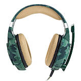 Геймерські навушники Kotion Each G2600 з поворотним мікрофоном (Хакі), фото 8
