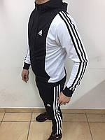 Спортивный костюм мужской "Adidas" (ткань лакоста, брюки с манжетом)