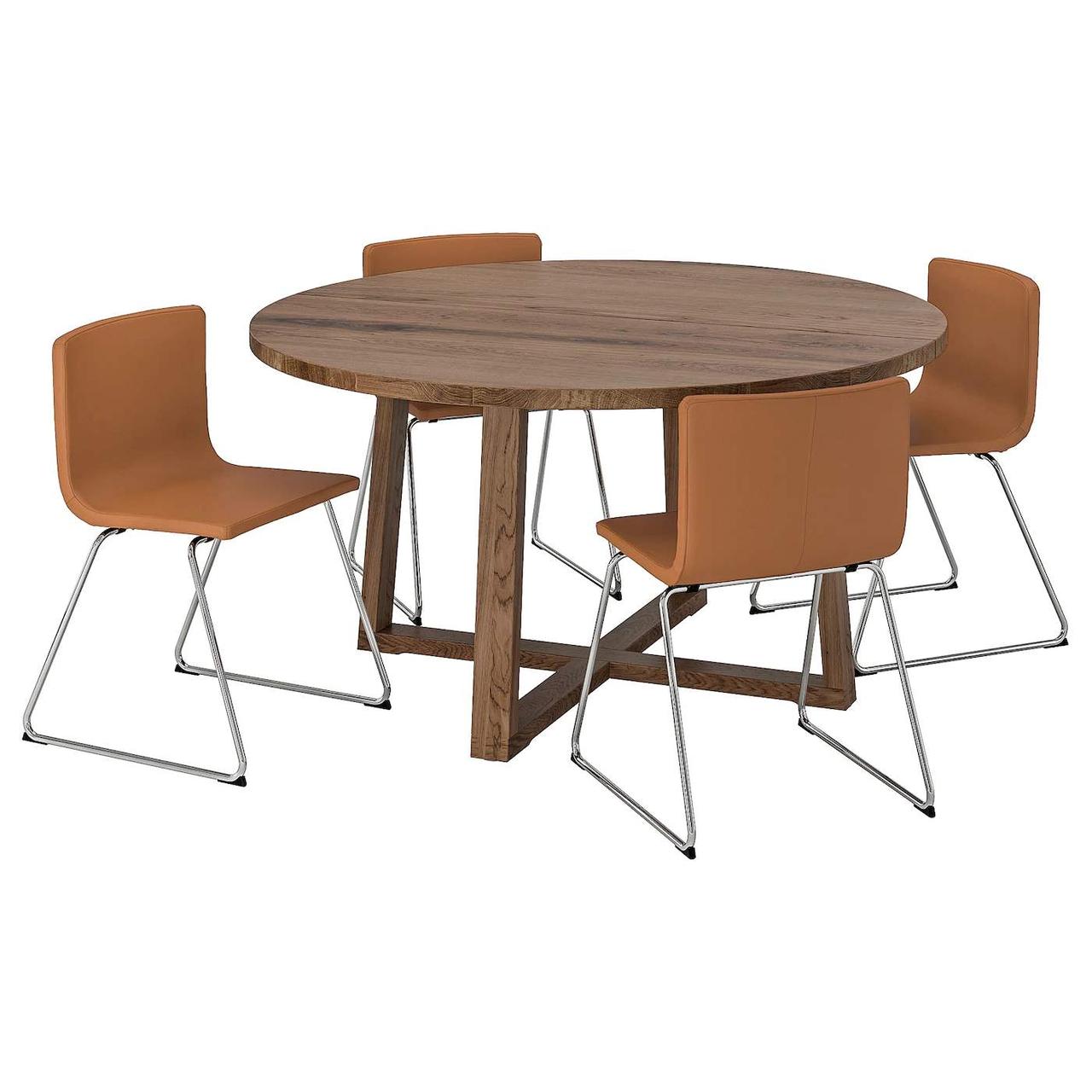 Стіл і 4 стільці MORBYLANGA / BERNHARD IKEA 492.901.16