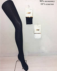 Колготи дитячі для дівчинки капронові, ажурні зі стрази, ARTI