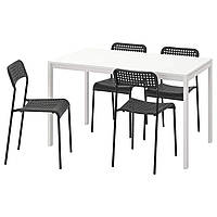 Стол и 4 стула MELLTORP / ADDE IKEA 791.614.86