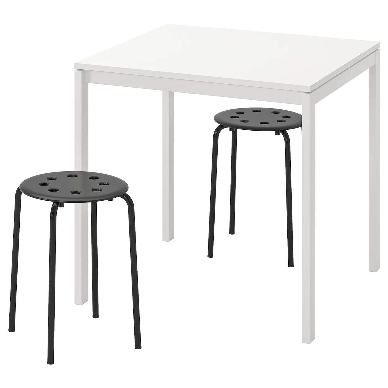 Стіл і 2 стільці MELLTORP / MARIUS IKEA 990.117.64