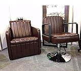 Перукарська мийка BRONX крісло-мийка для салону краси перукарські мийки для Barbershop VM2027, фото 4