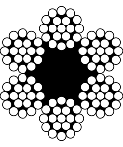 Канат сталевий 6,9 мм ГОСТ2688 6x19+о.с., фото 1