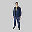 Чоловічий літній робітничий костюм Профі з брюками, колір - темно - синій, фото 8