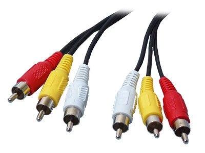Кабель 3 Rca на 3 Rca аудіо відео тюльпан 2.6 м