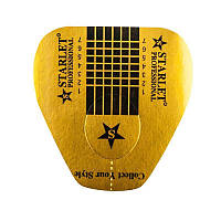 Форми для нарощування Starlet Professional, широкі золоті, 100 шт