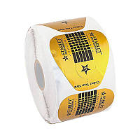Формы для наращивания Starlet Professional, широкие золотые, 500 шт
