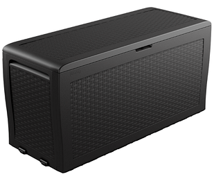 Скриня пластиковий для зберігання Keter Rattan Samoa 270л антрацит 17209570