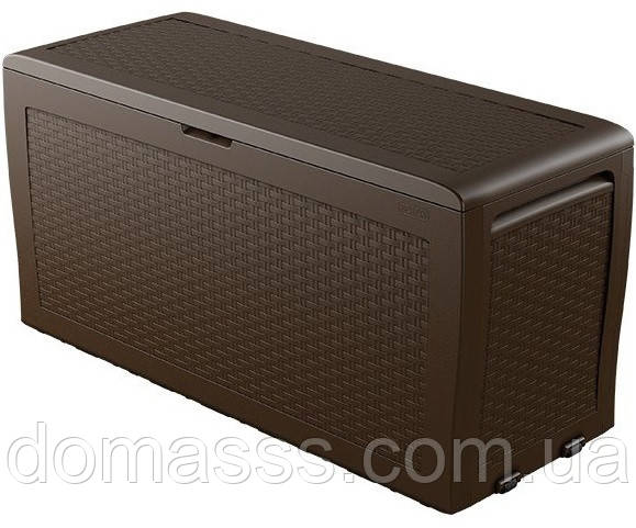 Скриня пластиковий для зберігання Keter Rattan Samoa 270л коричневый (17209570), фото 1