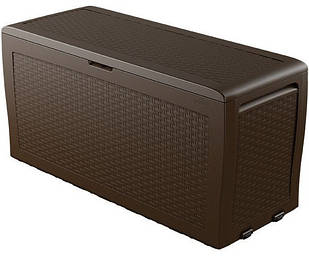 Скриня пластиковий для зберігання Keter Rattan Samoa 270л коричневый (17209570)