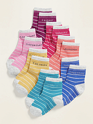 Комплект із 7 пар шкарпеток Тиждень Old Navy 12-24 (12.5-14 см)