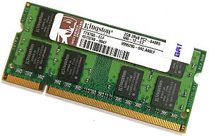 Оперативна пам'ять для ноутбука Kingston SODIMM DDR2 2Gb 800MHz 6400S 2R8 CL6 (TTX760-ELF) Б/В