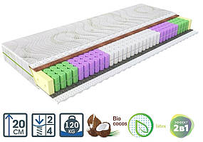 Ортопедичний матрац Evolution Fantasy Duo / Фентезі Дуо антибактеріальний зі знімним чохлом