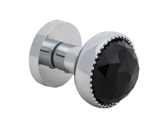 Дверна ручка Rich Art FZ18-044 СR/Black хром/чорний (Китай)