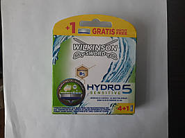 Касети Schick Wilkinson Sword Hydro 5 Sensitive 4+1 шт. (Шик гідро 5 сенсетив)