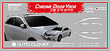 Вітровики, дефлектори вікон (хромовані) Toyota Camry 50 2011- ХРОМ (Autoclover C530), фото 7