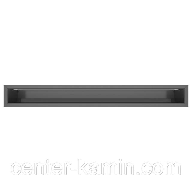 Вентиляційна решітка для каміна SAVEN Loft 90х800 графітова