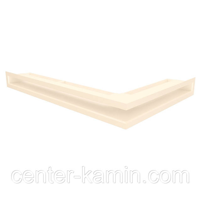 Вентиляційна решітка для каміна кутова ліва SAVEN Loft Angle 60х400х600 кремова