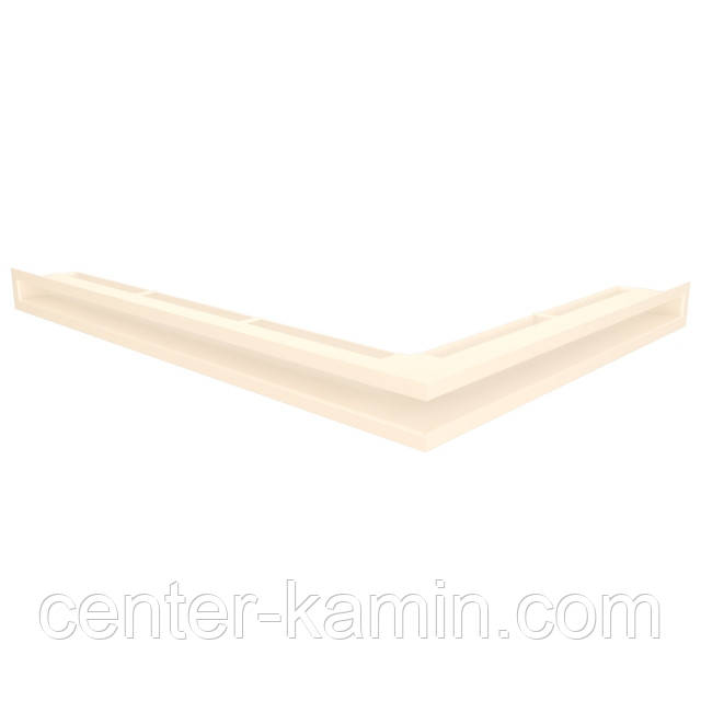 Вентиляційна решітка для каміна кутова ліва SAVEN Loft Angle 60х600х800 кремова