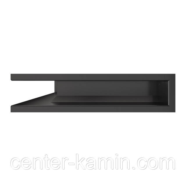 Вентиляційна решітка для каміна кутова ліва SAVEN Loft Angle 90х400х600 графітова