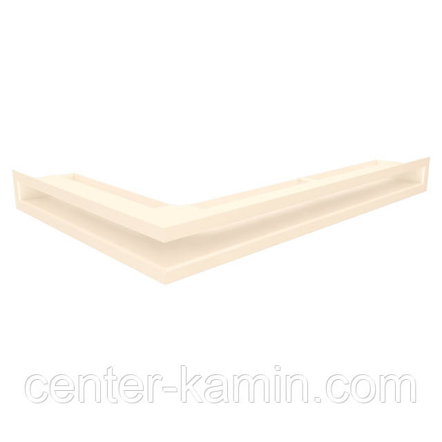 Вентиляційна решітка для каміна кутова права SAVEN Loft Angle 60х600х400 кремова