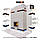 Вентиляційна решітка для каміна кутова права SAVEN Loft Angle 90х600х400 біла, фото 5
