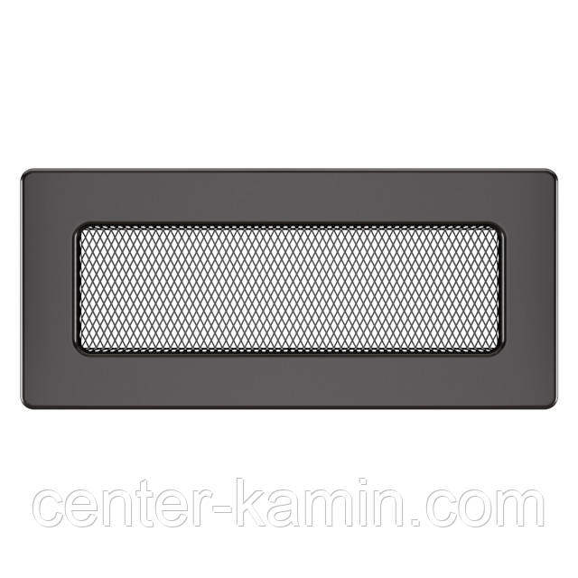 Вентиляційна решітка для каміна SAVEN 11х24 графітова