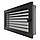 Вентиляційна решітка для каміна SAVEN 17х30 графітова з жалюзі, фото 2