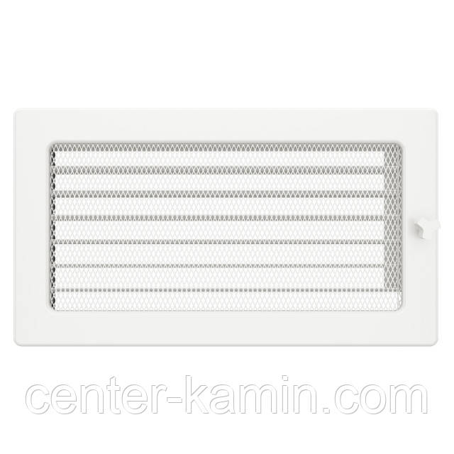 Вентиляційна решітка для каміна SAVEN 17х30 біла з жалюзі