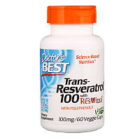 Транс-ресвератрол с экстрактом ResVinol (Trans-Resveratrol with Resvinol) 100 мг 60 капсул