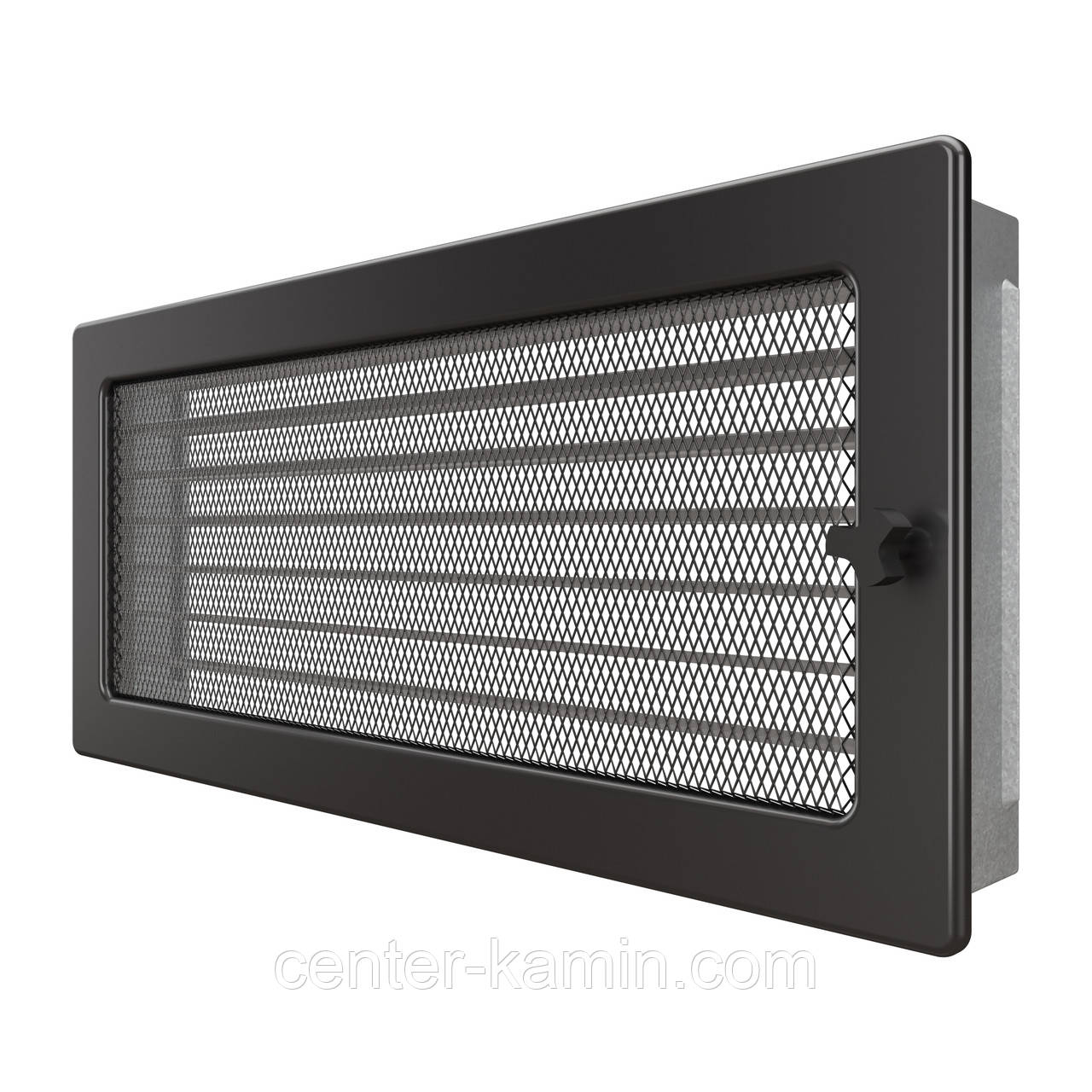 Вентиляційна решітка для каміна SAVEN 17х37 графітова з жалюзі