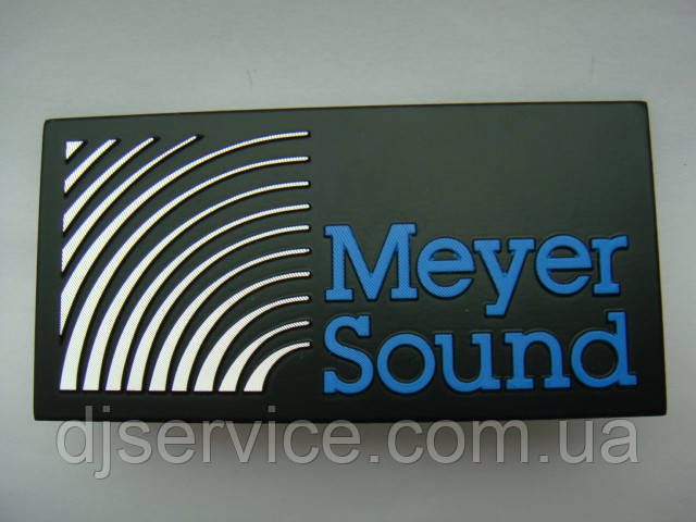 Значок, наклейка, логотип (metall) 1шт 90x45mm на сітку колонки Meyer Sound