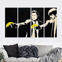 Картина IDEAPRINT "Pulp Fiction" Бенксі 4, 60, 100